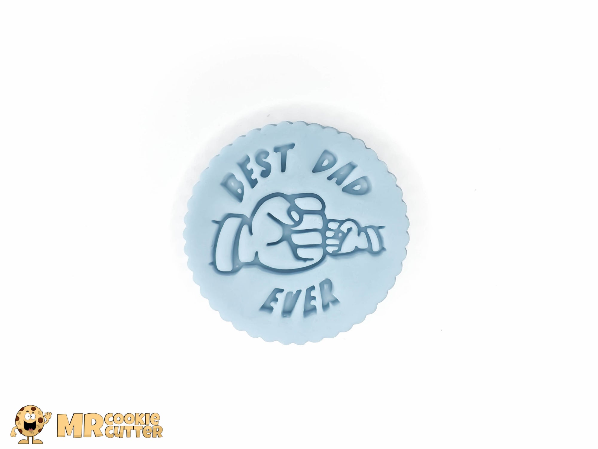 Best Dad Ever Fist Bump Fathers Day Cupcake Topper