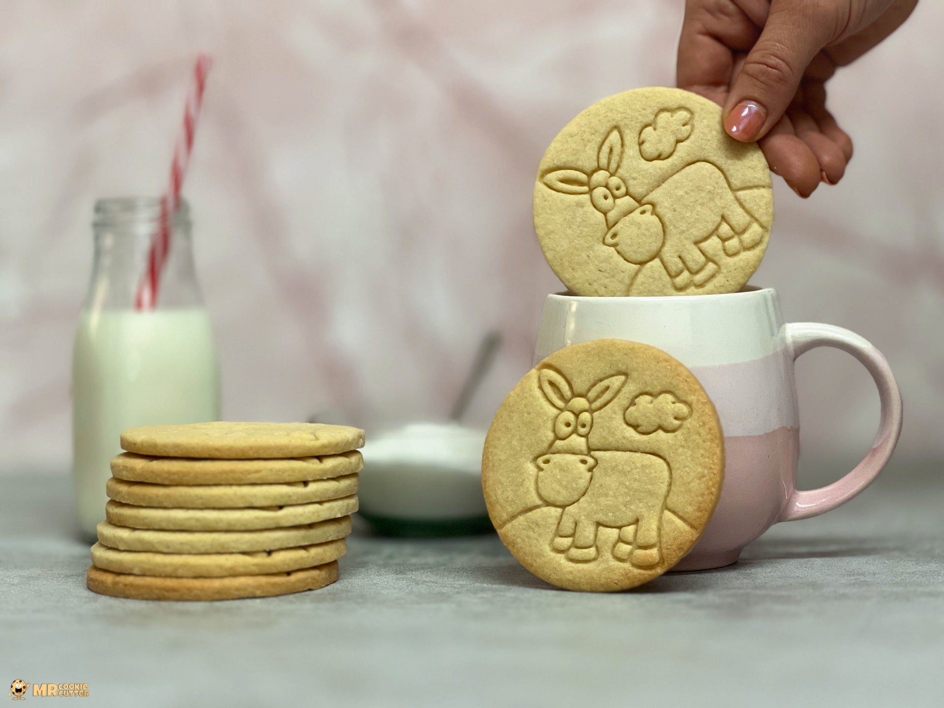 Donkey Cookie dipped in tea