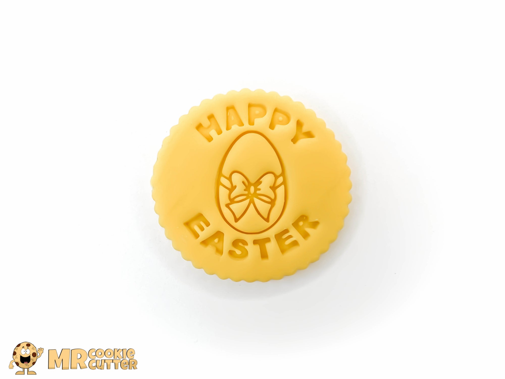 Happy Easter Ribbon Easter Egg Cupcake Topper