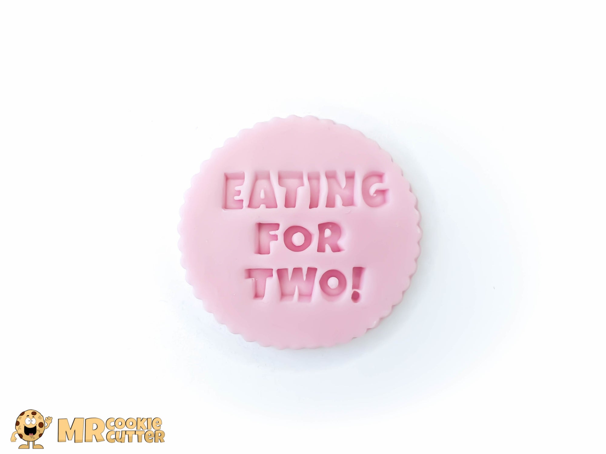 Eating For Two Funny Baby Cupcake Topper