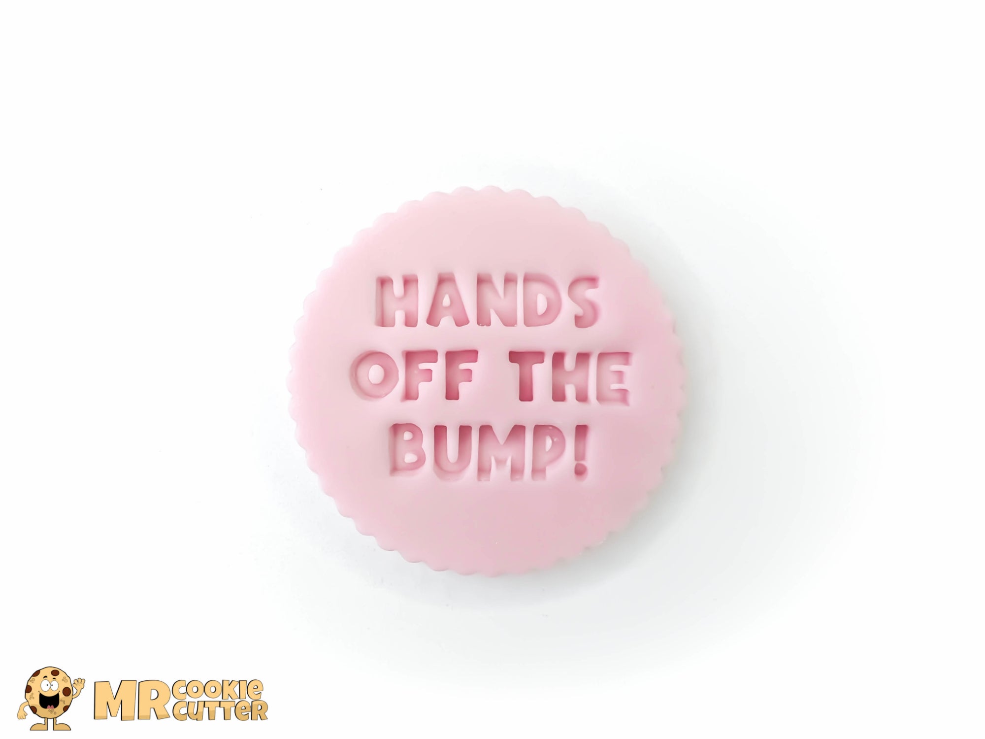 Hands Off The Bump Cupcake Topper