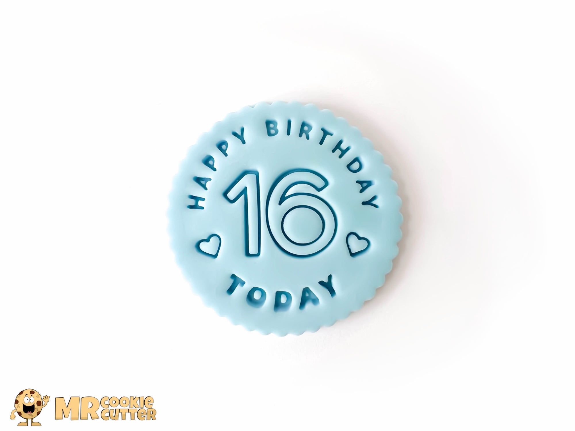 Happy Birthday 16 Today Fondant Cupcake Topper