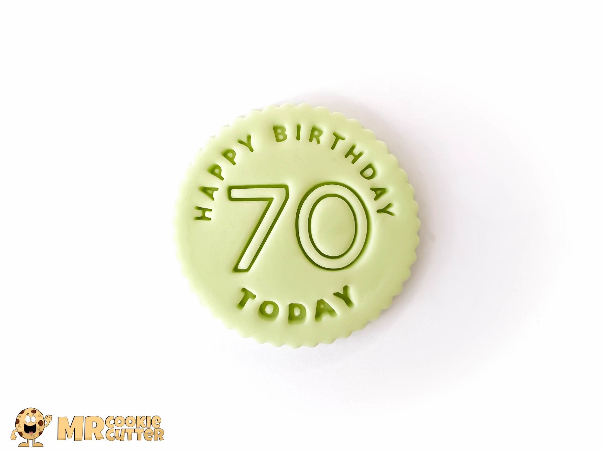 Happy Birthday 70 Today Fondant Cupcake Topper
