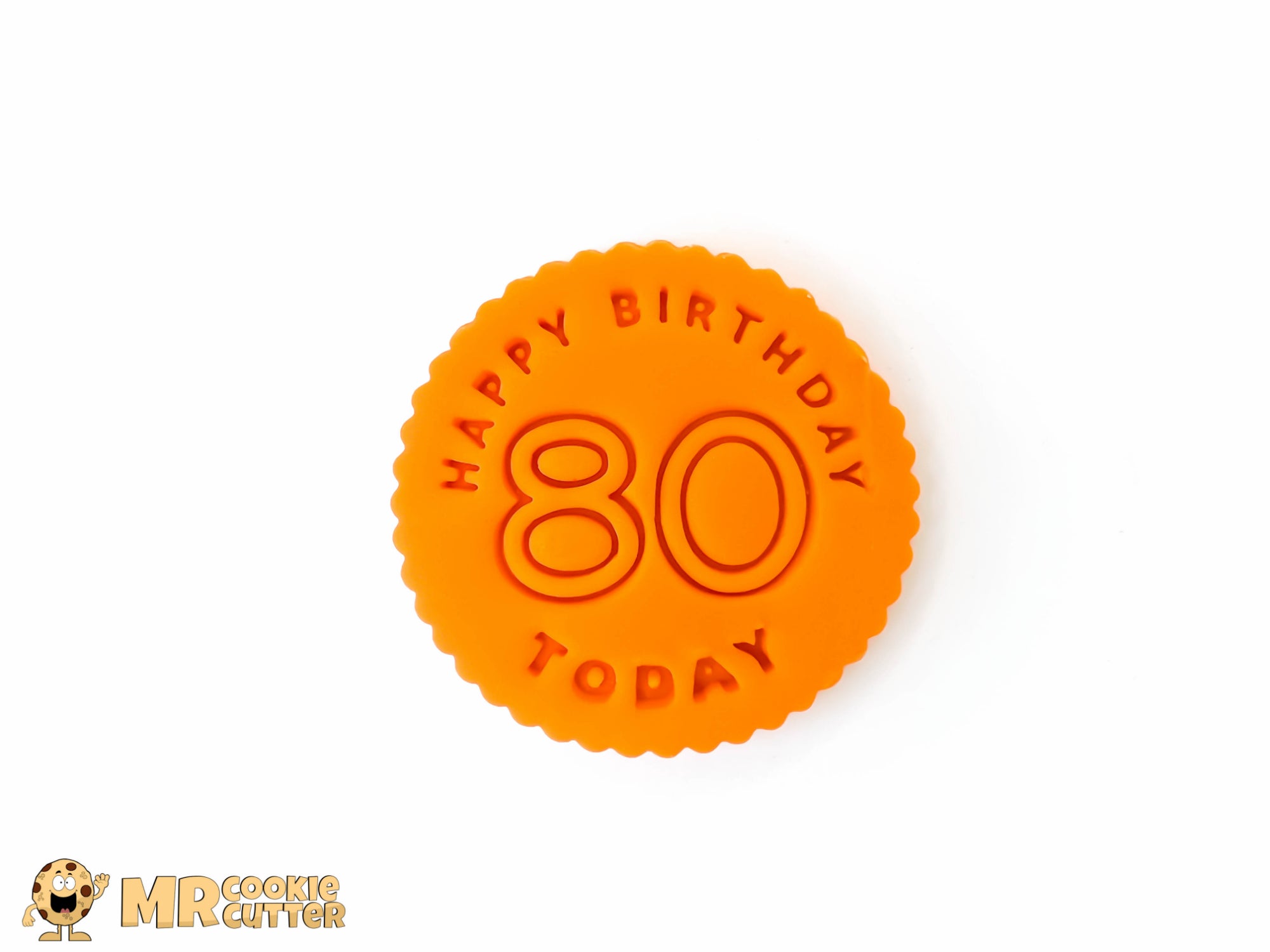 Happy Birthday 80 Today Fondant Cupcake Topper