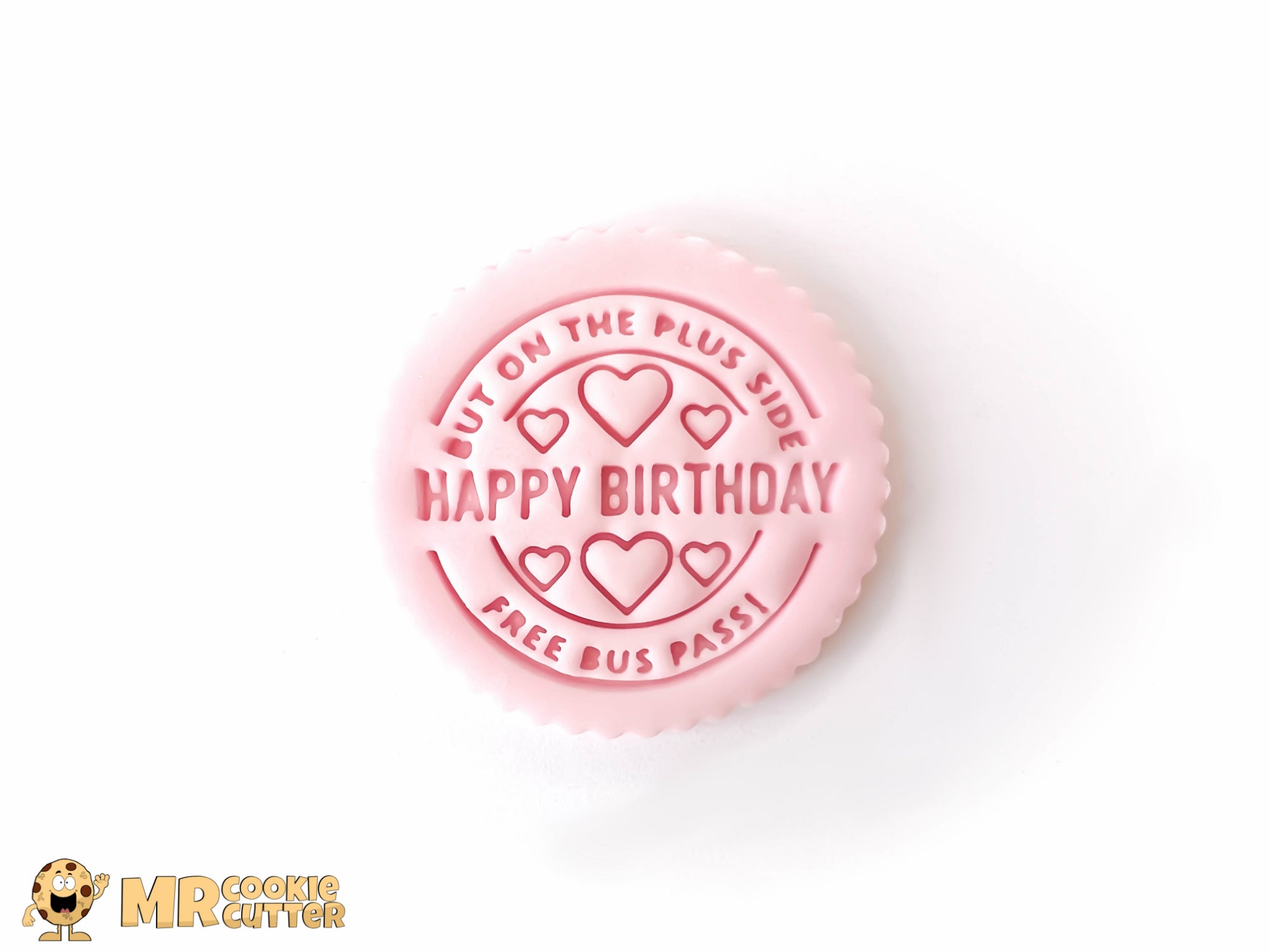 Happy Birthday, but on the plus side free bus pass Cupcake Topper