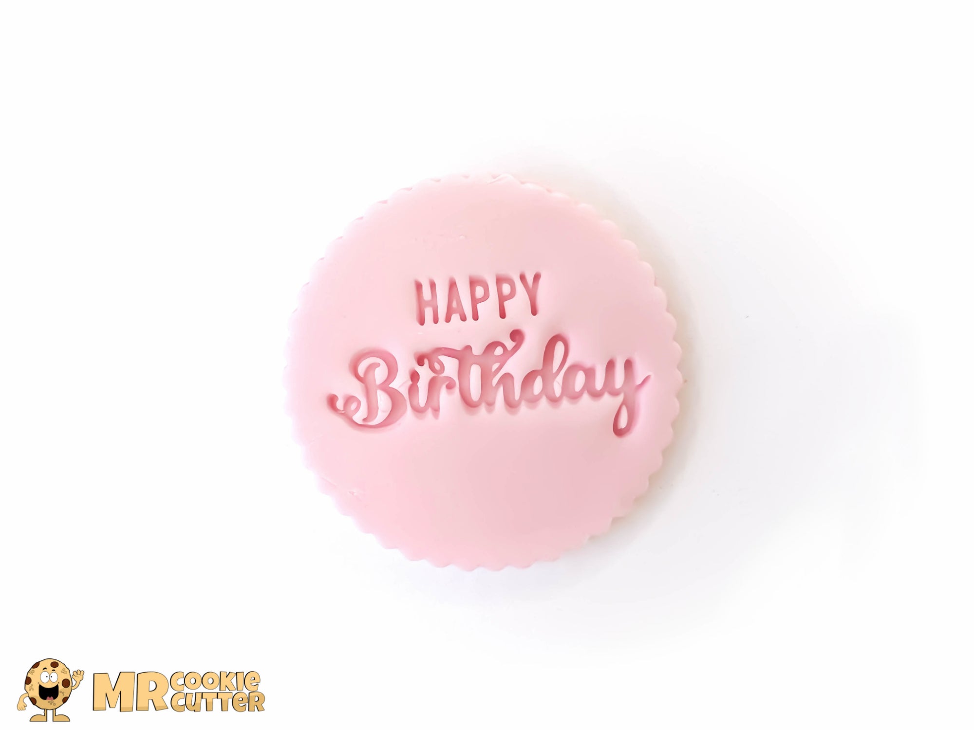Happy Birthday Fondant Cupcake Topper