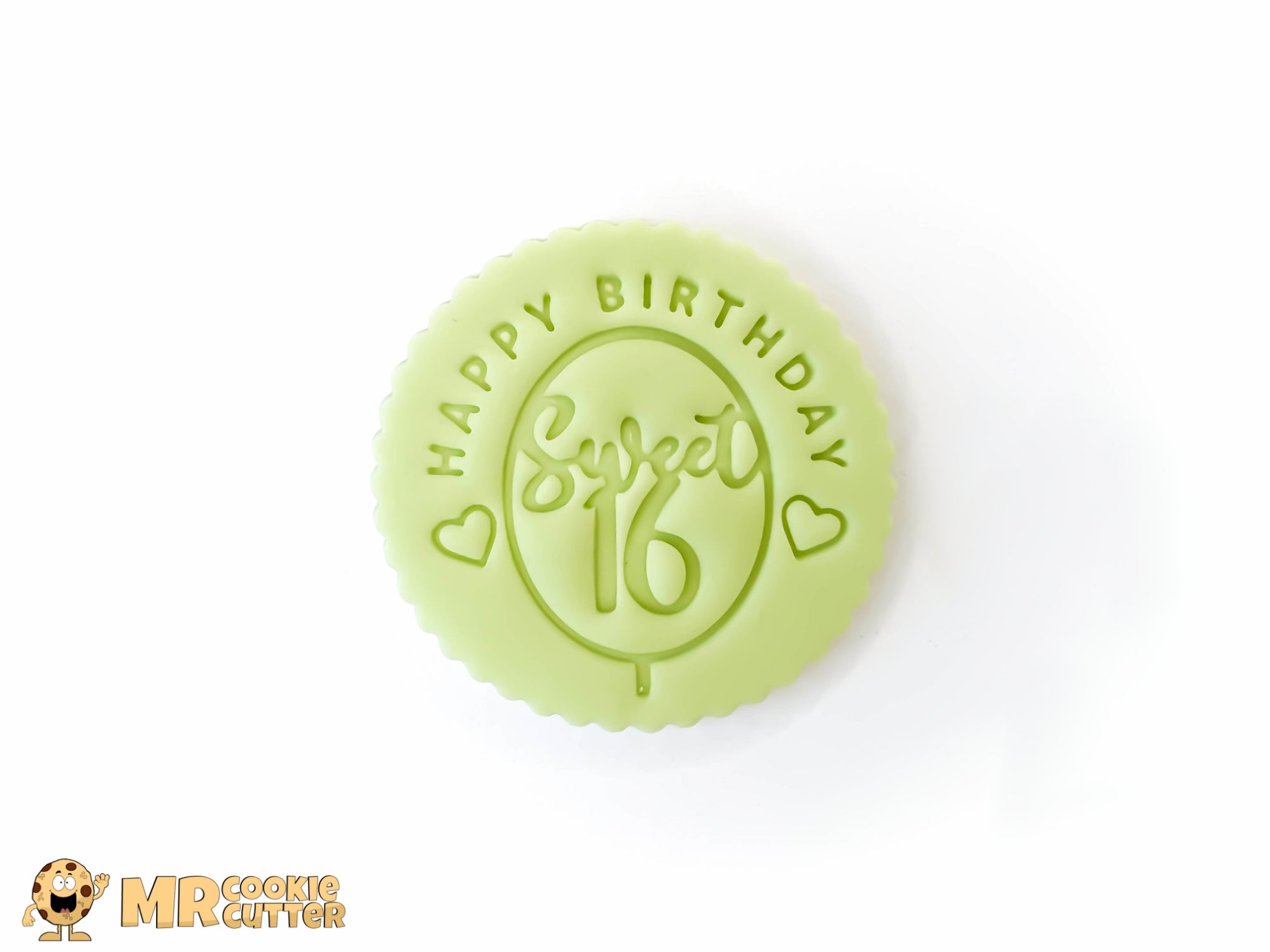 Happy Birthday Sweet 16 Fondant Cupcake Topper
