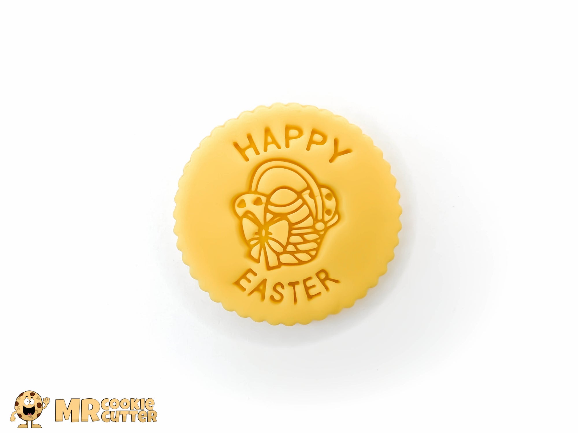 Happy Easter Egg Basket Cupcake Topper