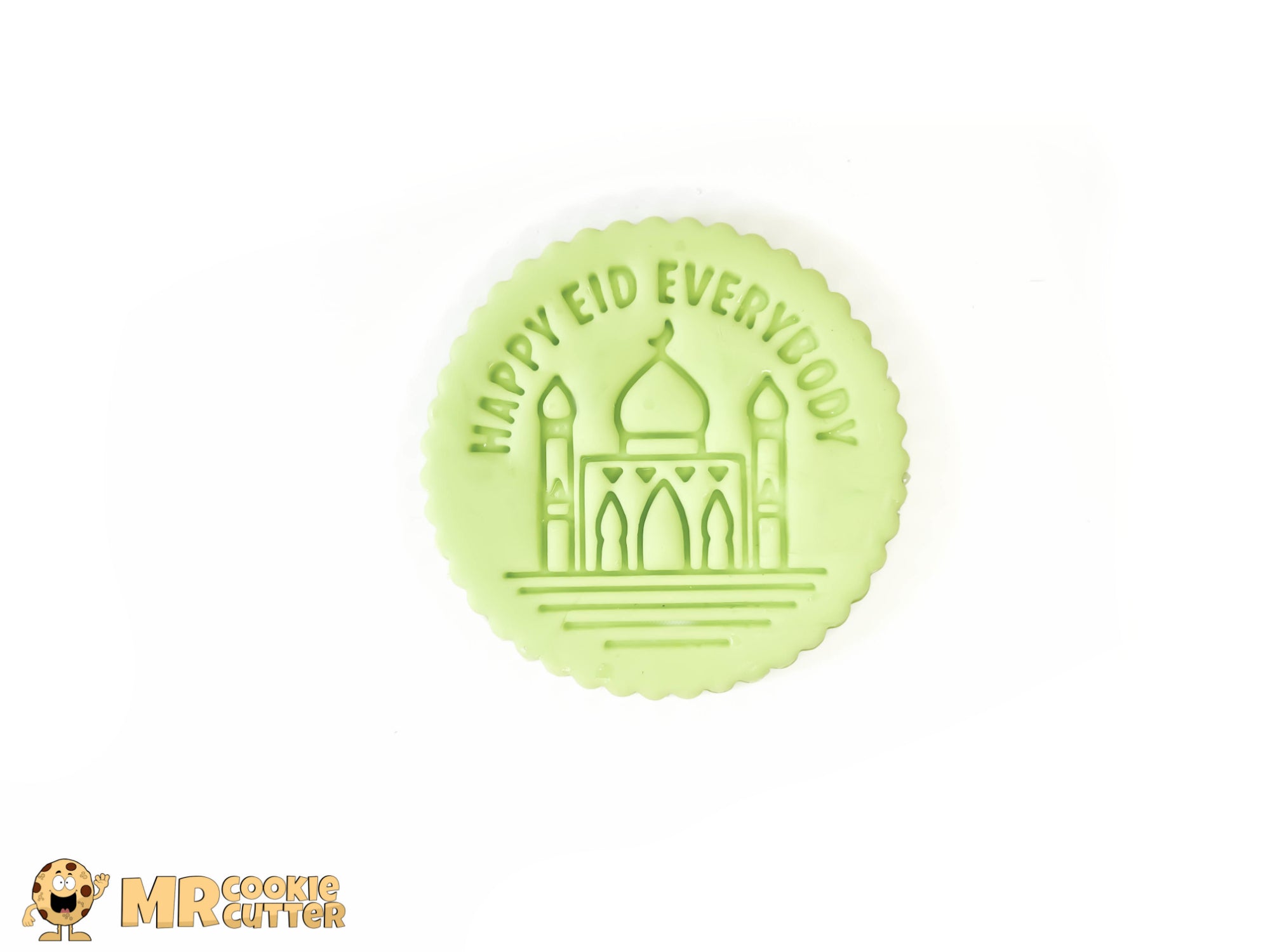 Happy Eid Everybody Mosque Design Cupcake Topper for Eid Cupcakes