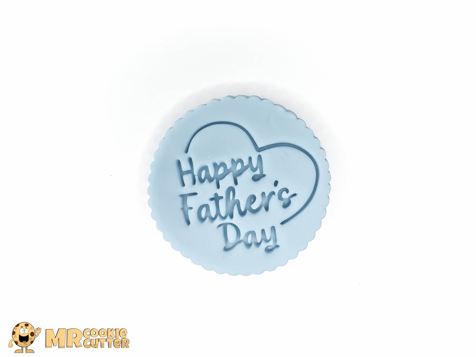 Happy Father's Day Love Heart Cupcake Topper