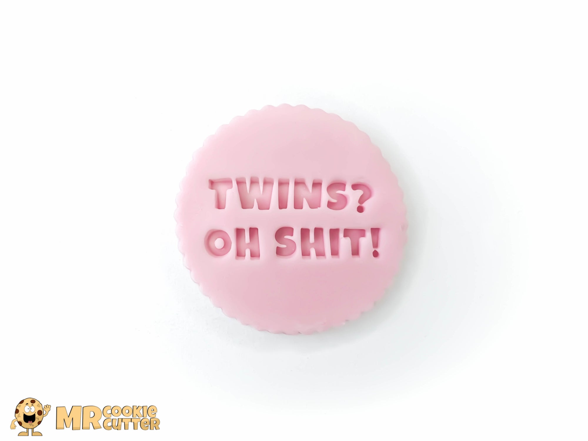 Twins Oh Shit Funny Baby Cupcake Topper