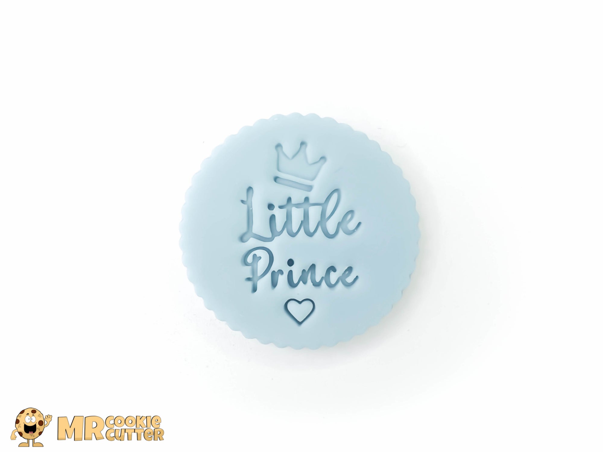 Little Prince Cupcake Topper with crown and heart