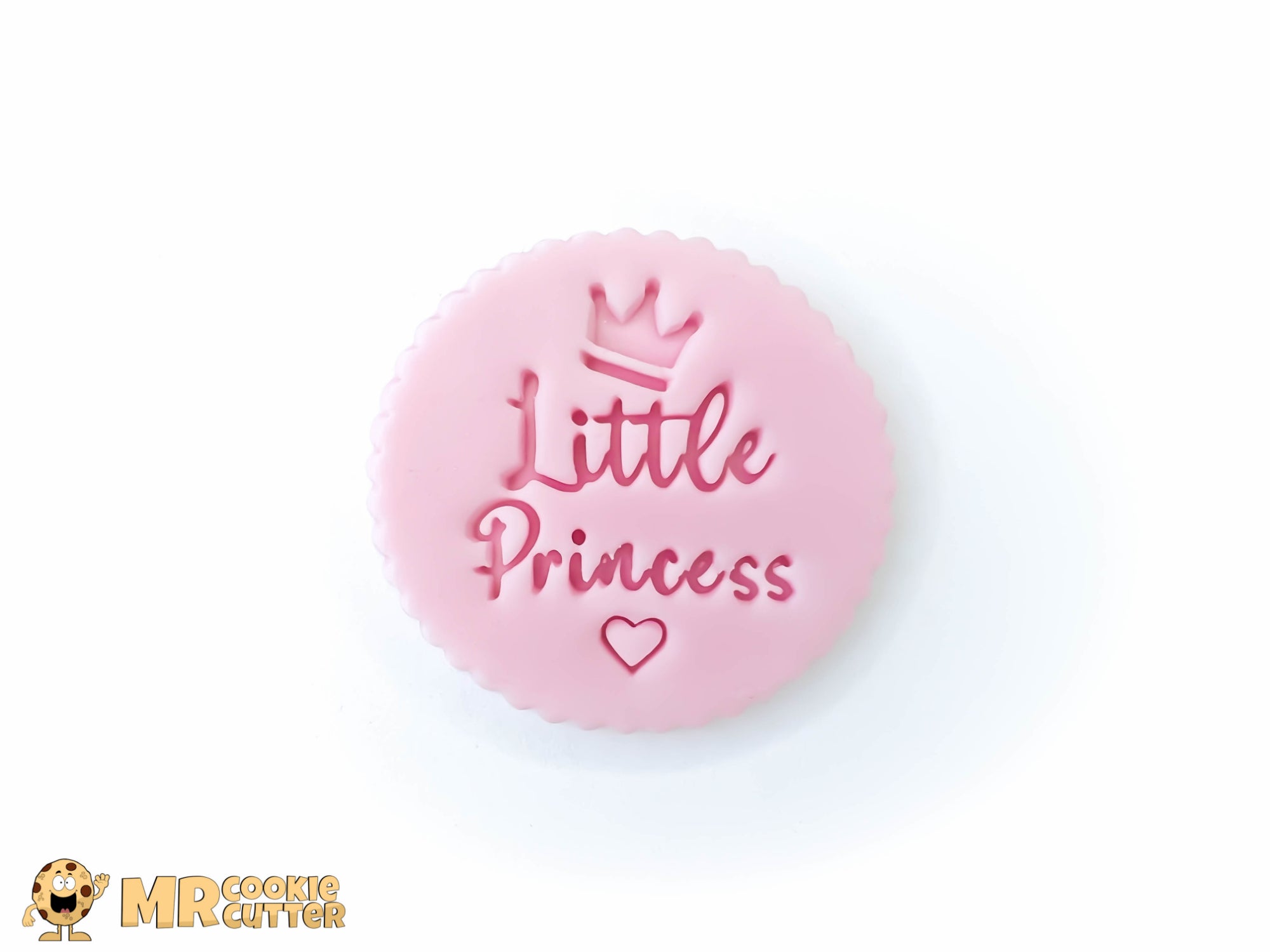 Little Princess Cupcake Topper with heart and crown