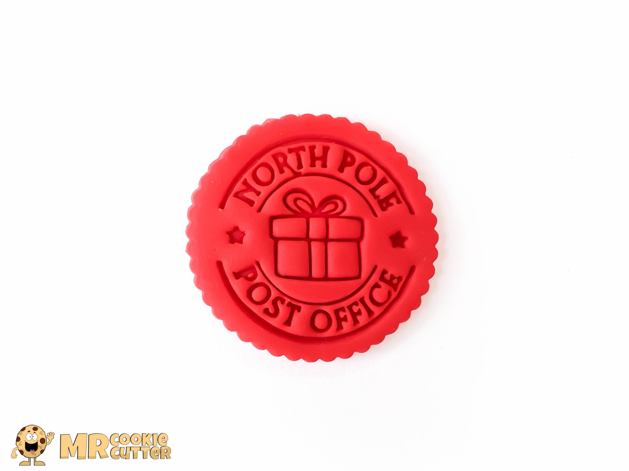 North Pole Post Office Parcel Cupcake Topper