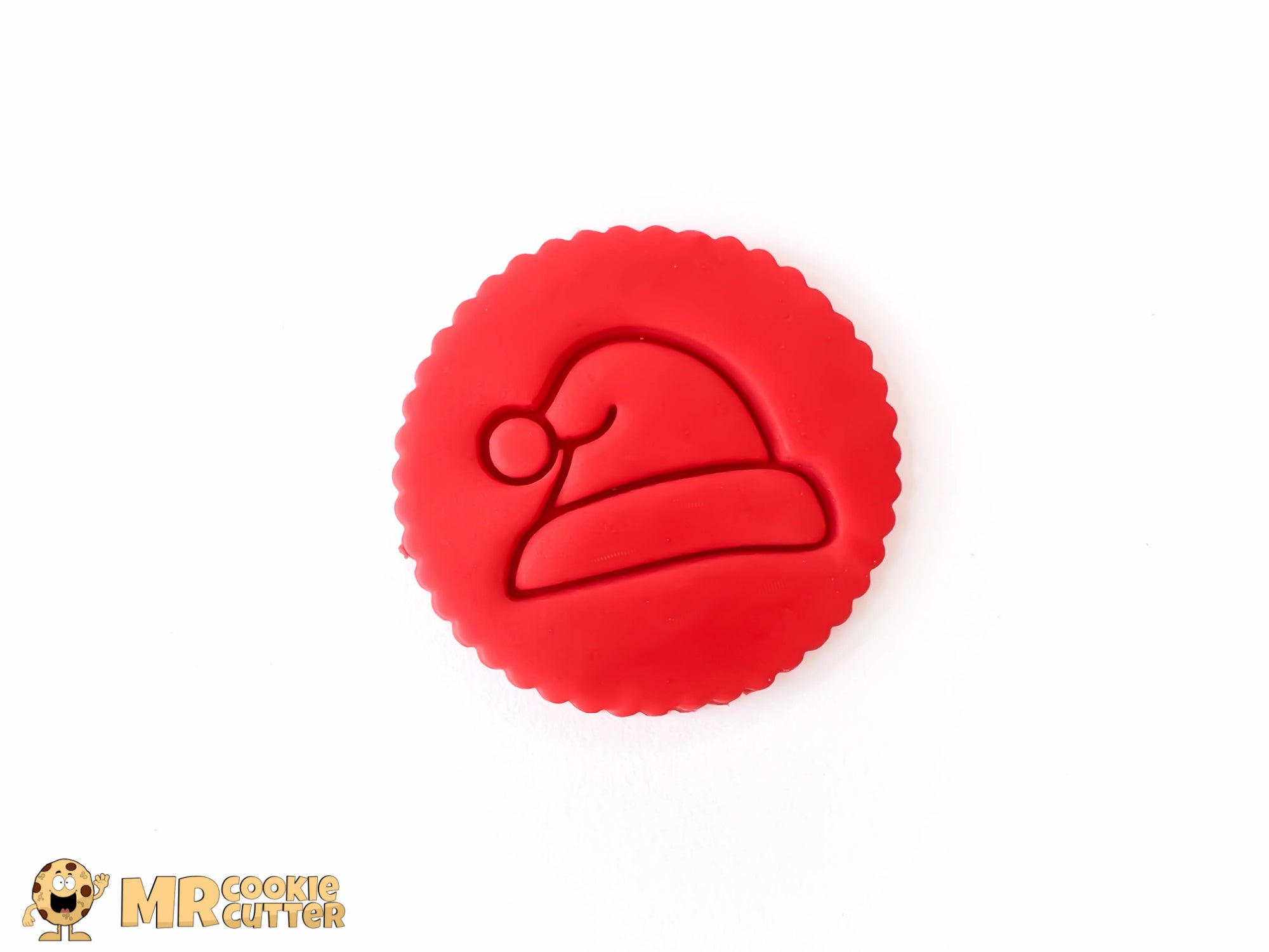 Santa hat Cookie and Cupcake Topper