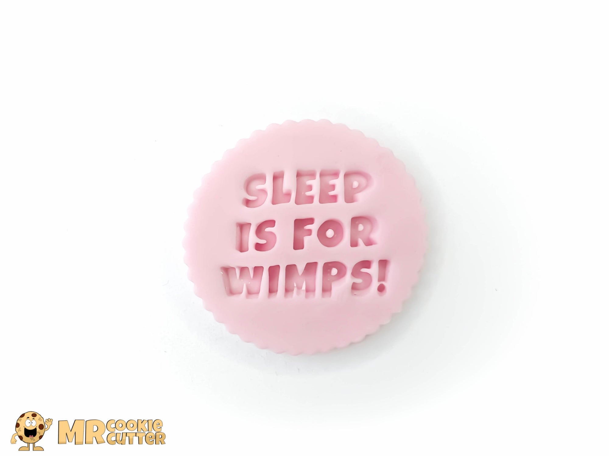 Sleep Is For Wimps Funny Baby Cupcake Topper