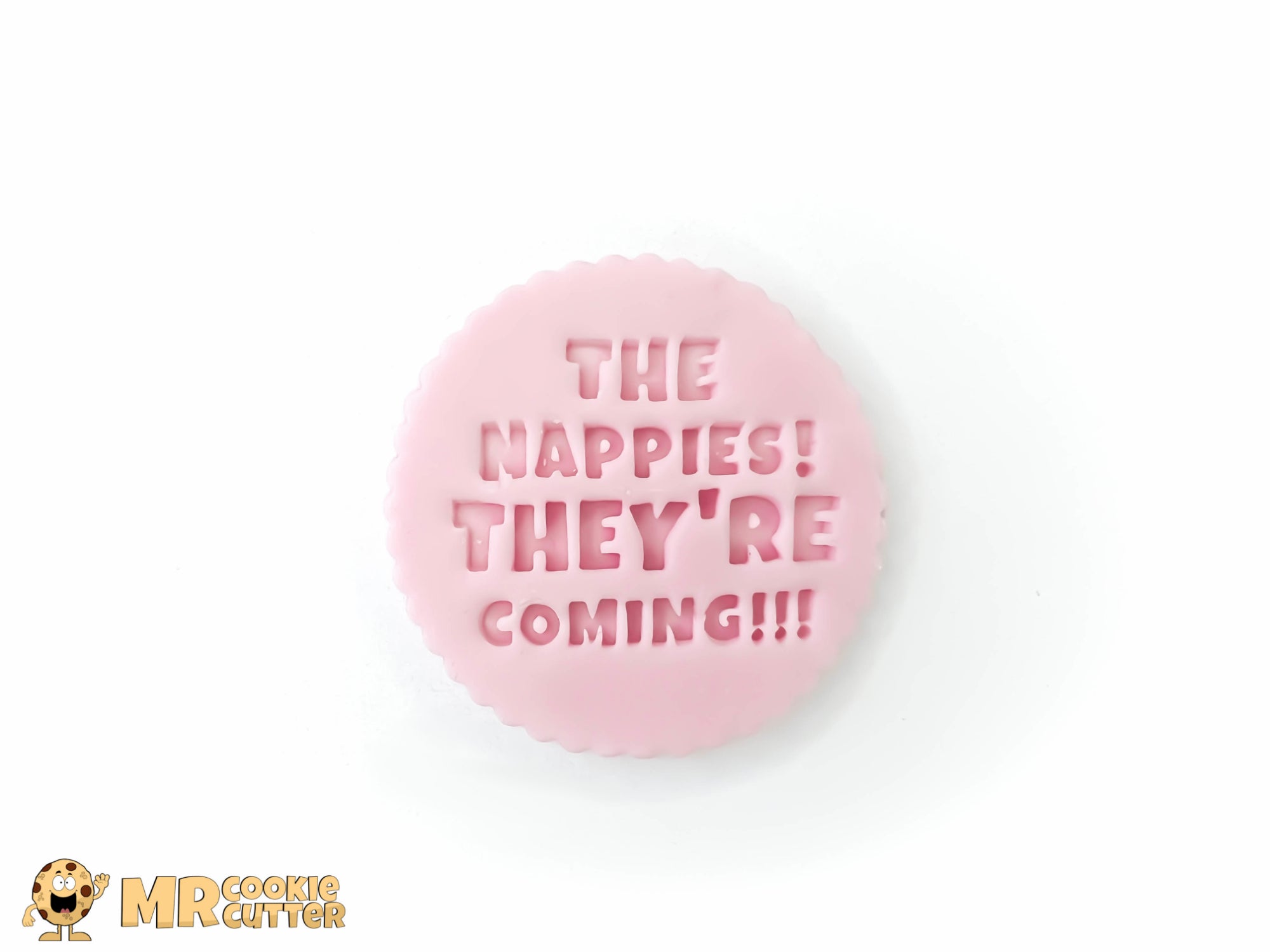 The Nappies They're Coming! Funny Baby Cupcake Topper
