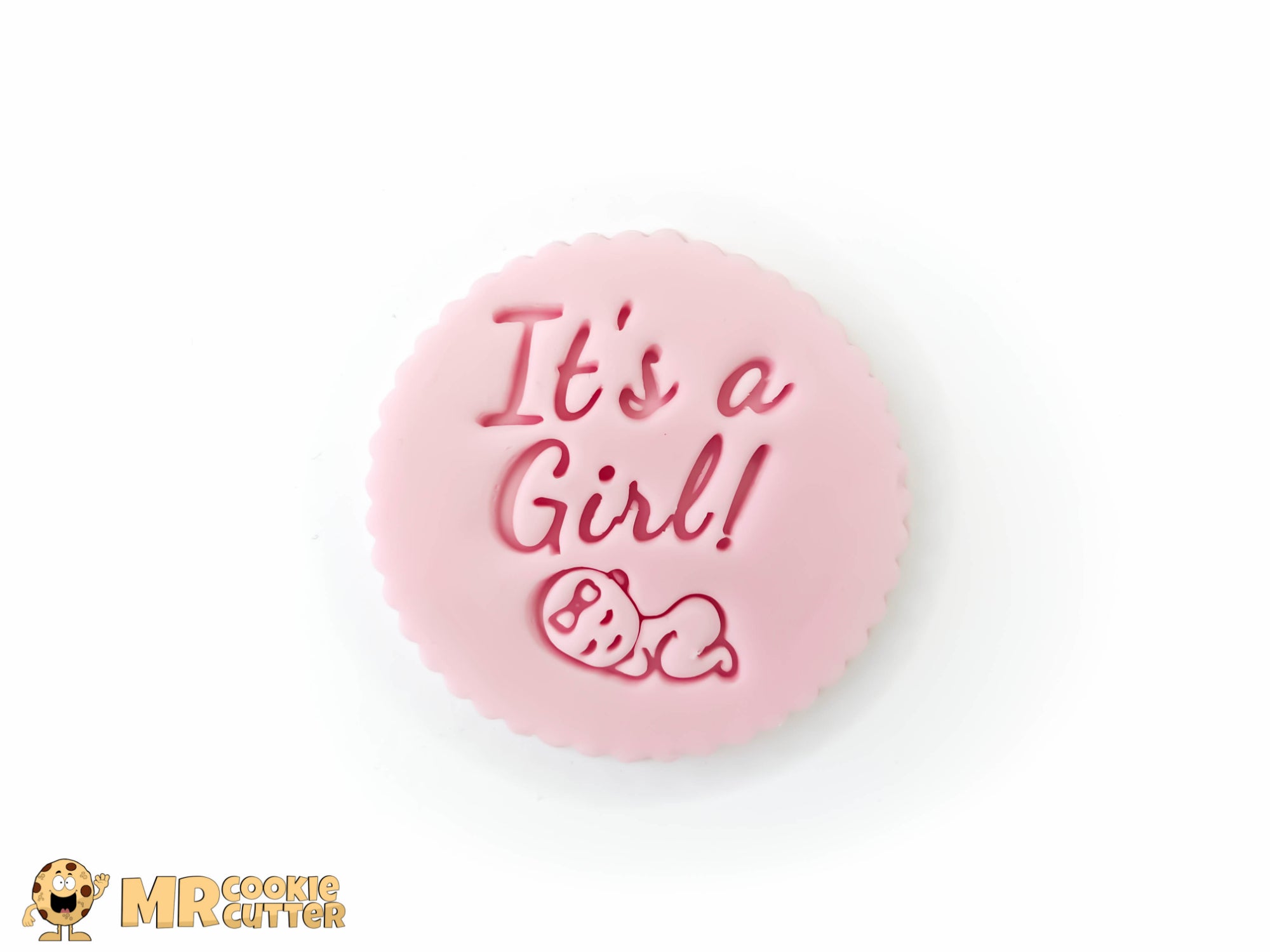 It's a girl gender reveal cupcake topper